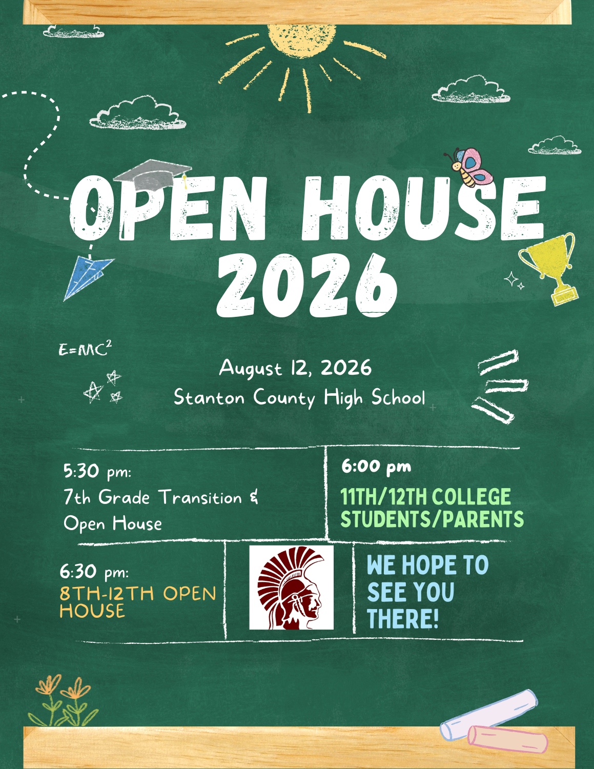 Reminder Open House HS