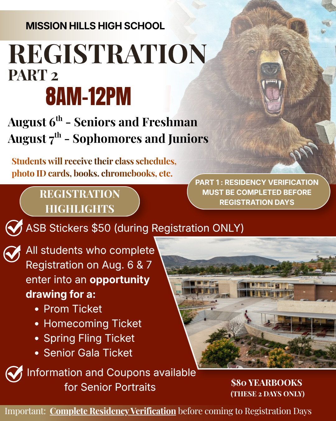 Important: Registration Part 1 - Complete Residency Verification 