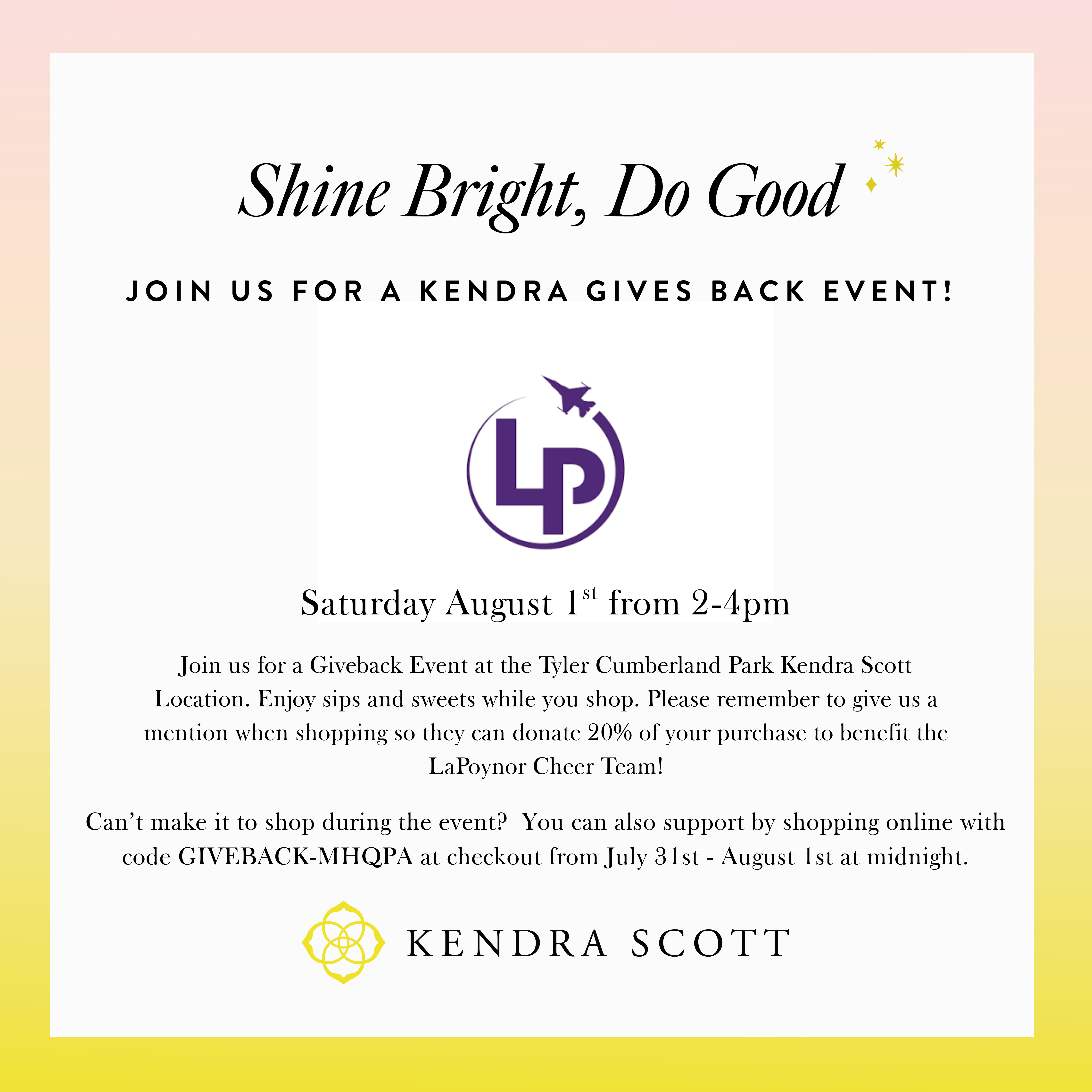 Shop for a Cause & Support Our LaPoynor Cheerleaders ✨🎀📣
