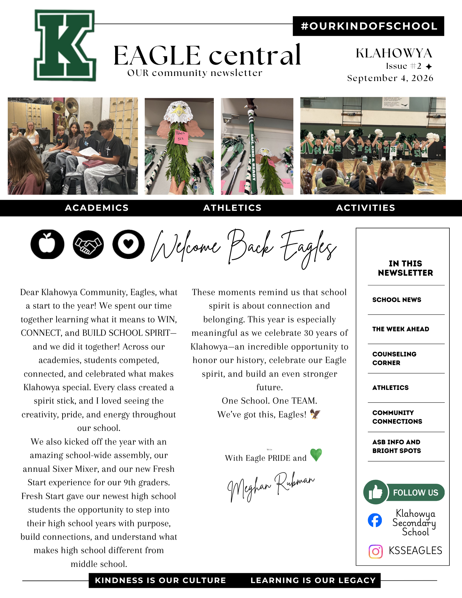 Eagle Central Newsletter