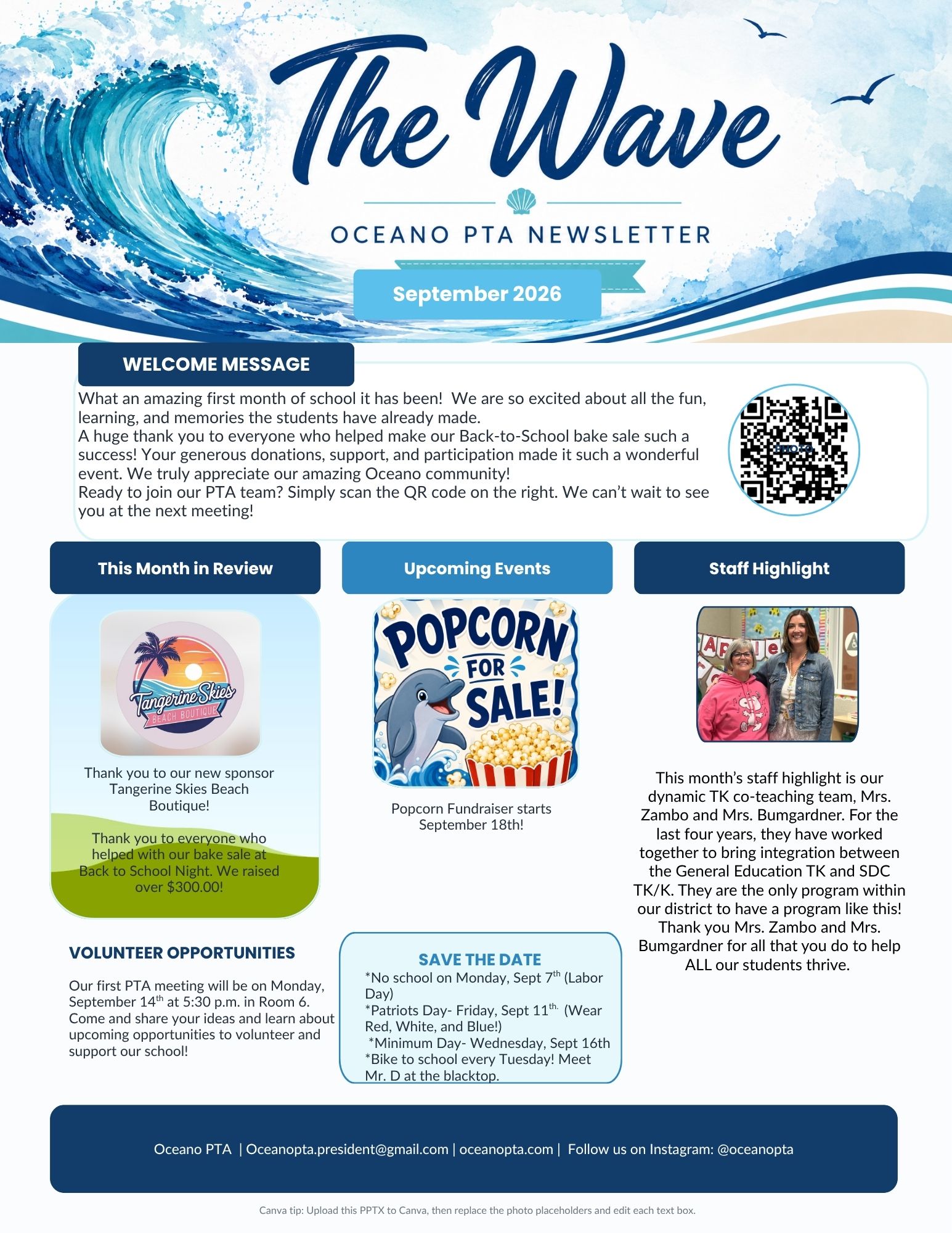 The Wave - Oceano PTA Newsletter
