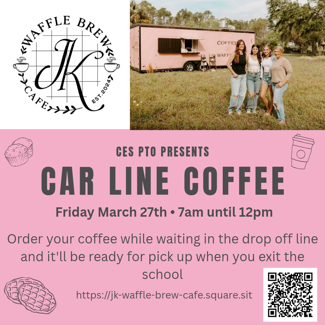 Car Line Coffee- TOMORROW! 