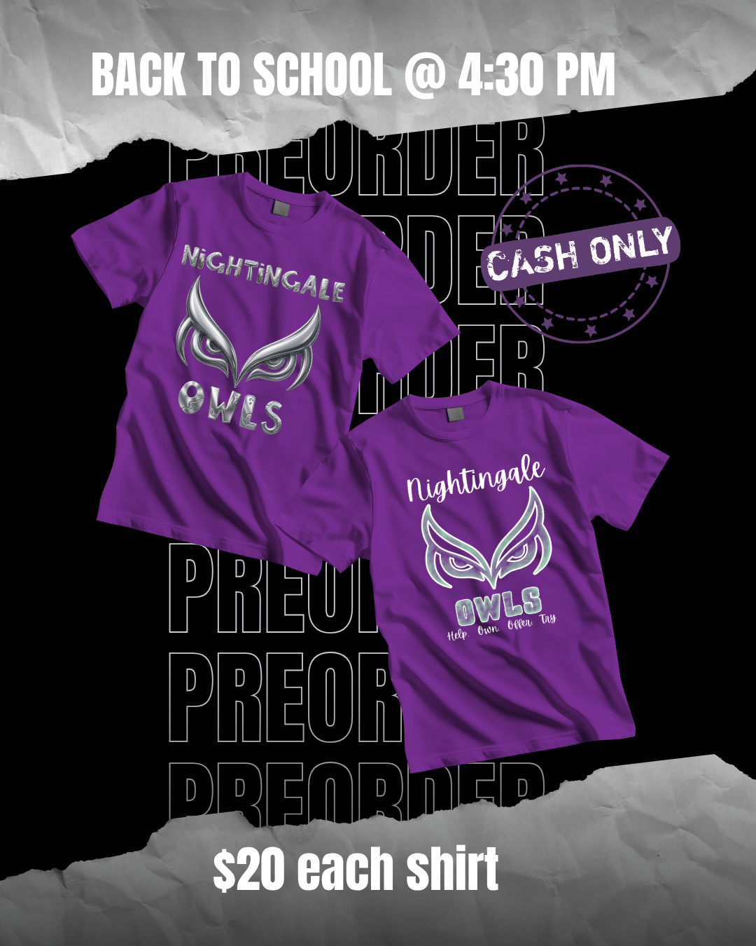 PREORDER - Nightingale T-Shirts 