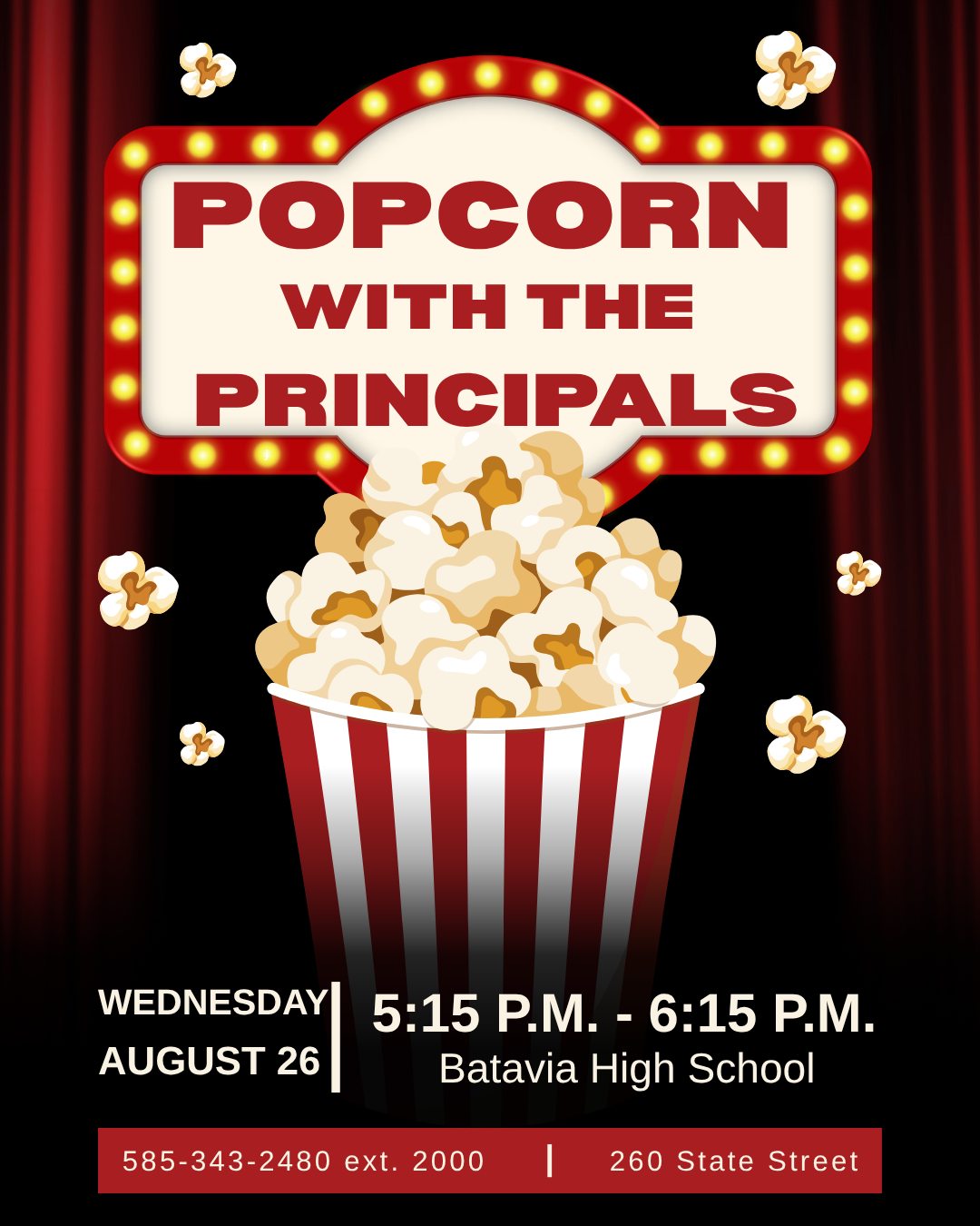 Popcorn with the Principals