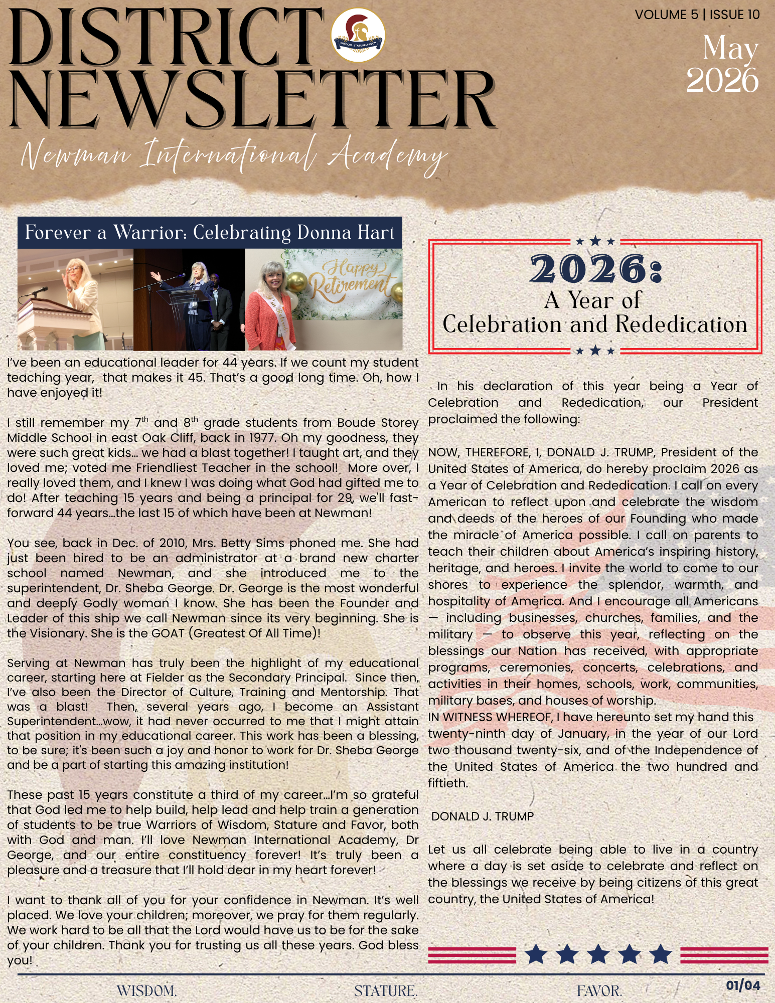 May 2026 District Newsletter