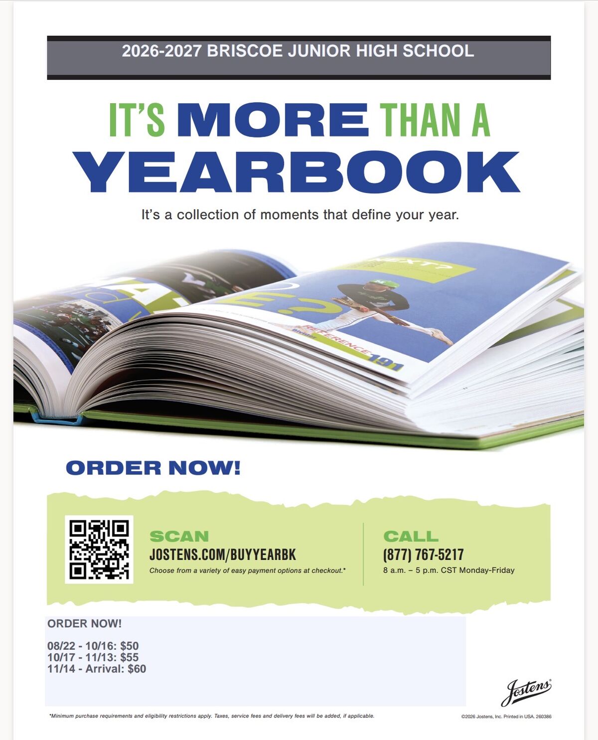 *Updated Yearbook Order Information