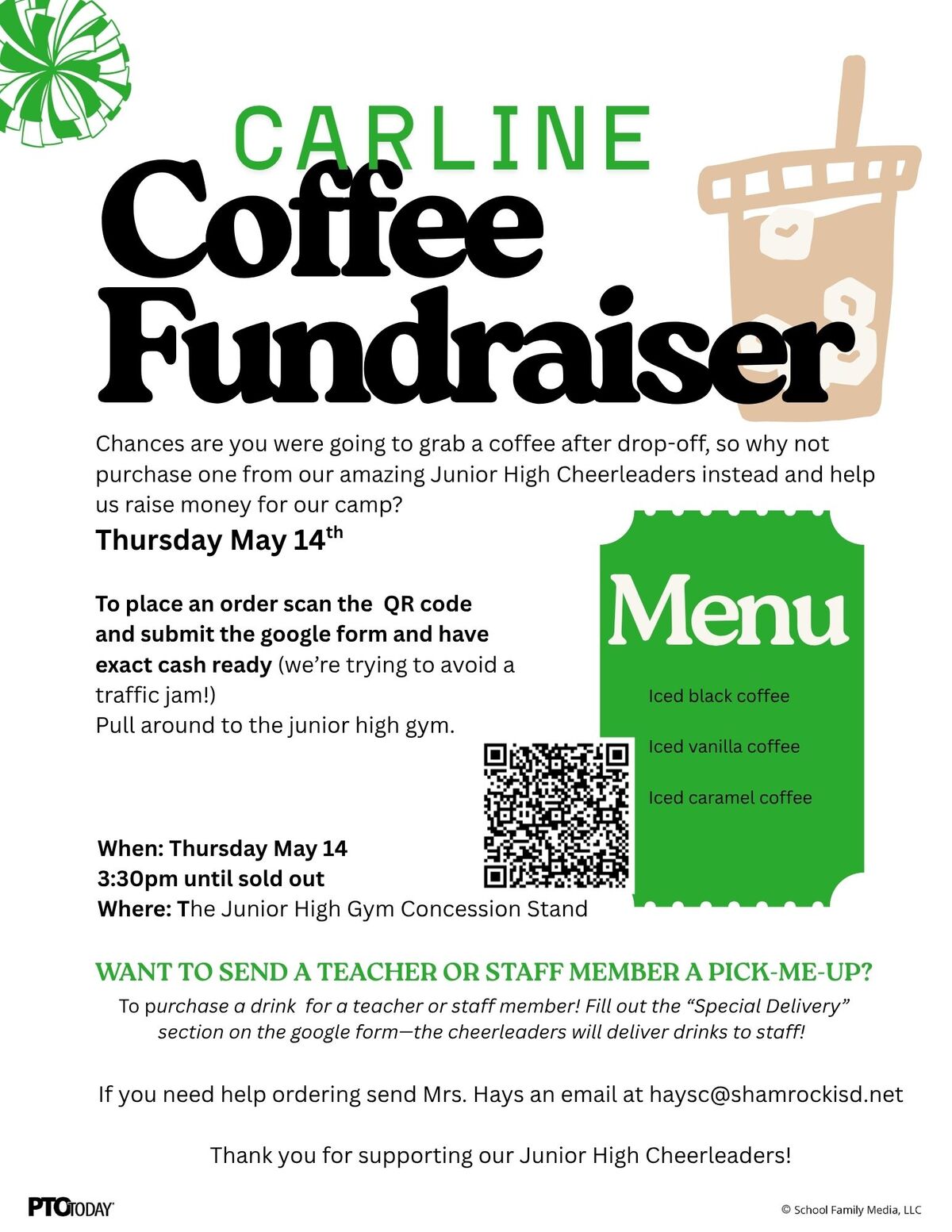 Jr. High Cheer Fundraiser