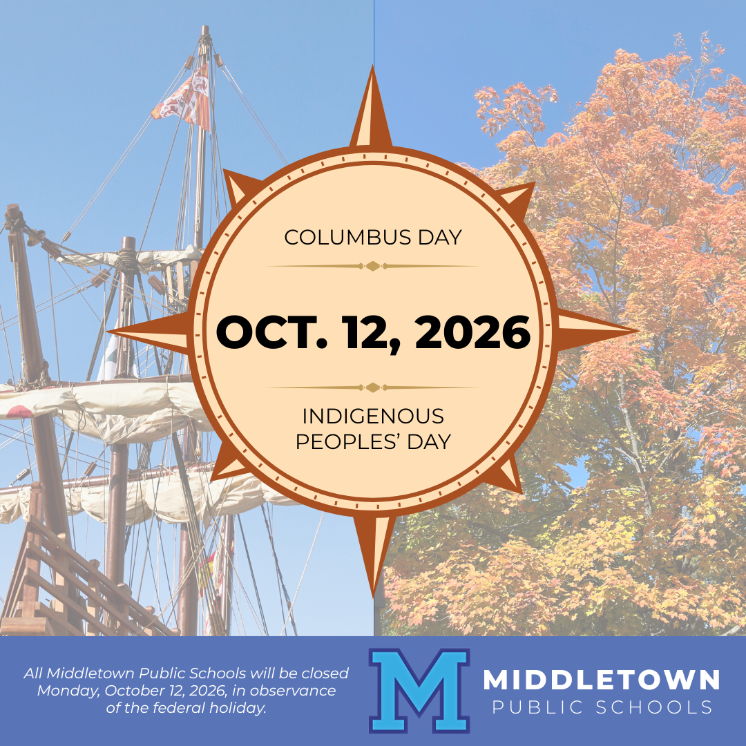 No School - Indigenous Peoples'/Columbus Day; Monday, October 12, 2026