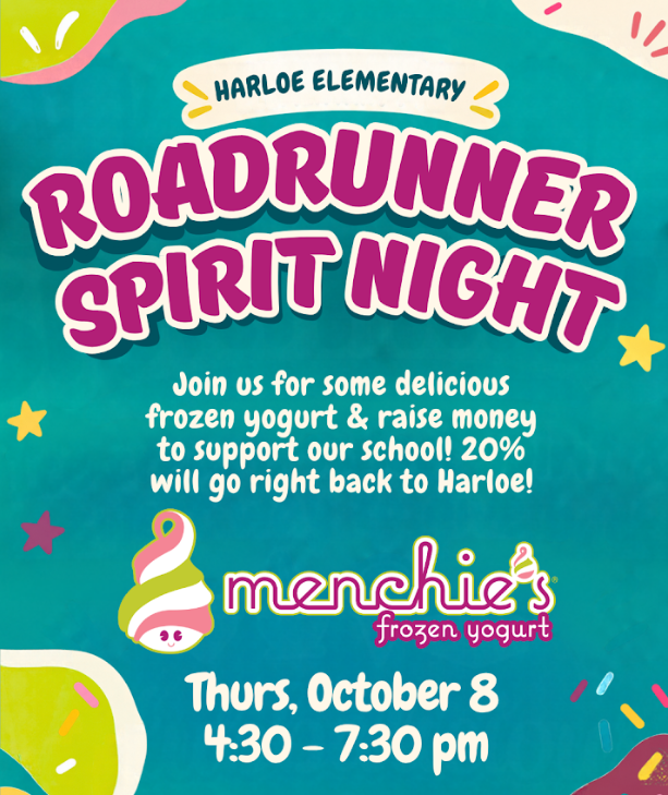 Spirit Night on October 8 at Menchie's