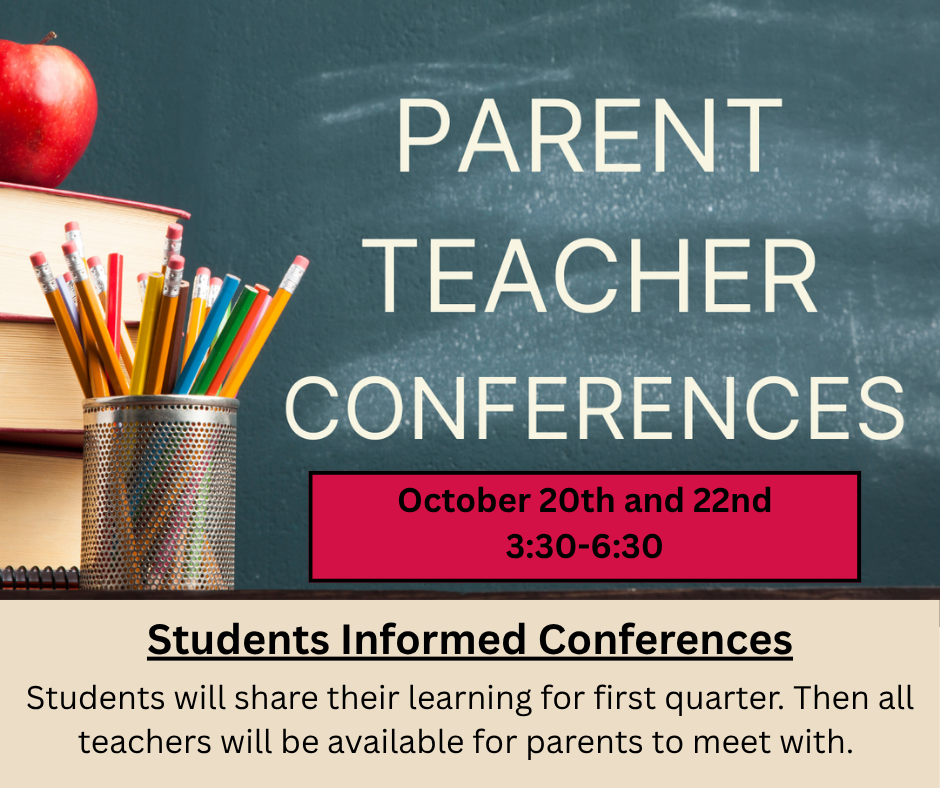 PRMS Parent Teacher Conferences 10/20 and 10/22