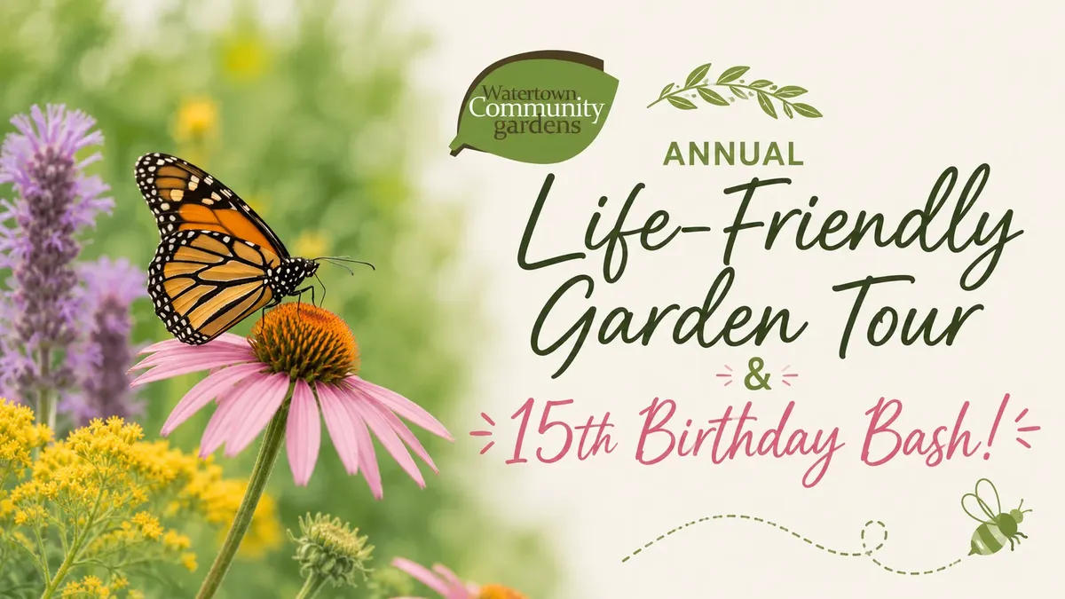 Hosmer School's Garden featured on Watertown Community Gardens Tour!