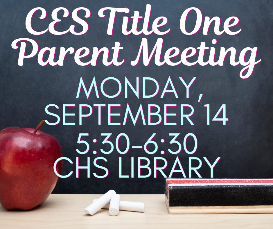 Copy of CES Title One Parent Meeting 9/14
