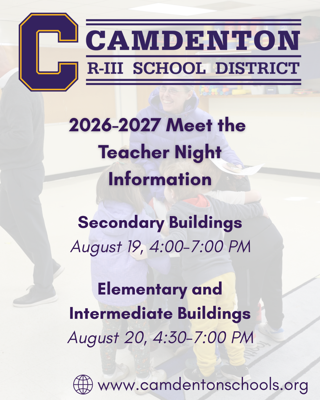 Meet the Teacher Night Information - Elementary and Intermediate