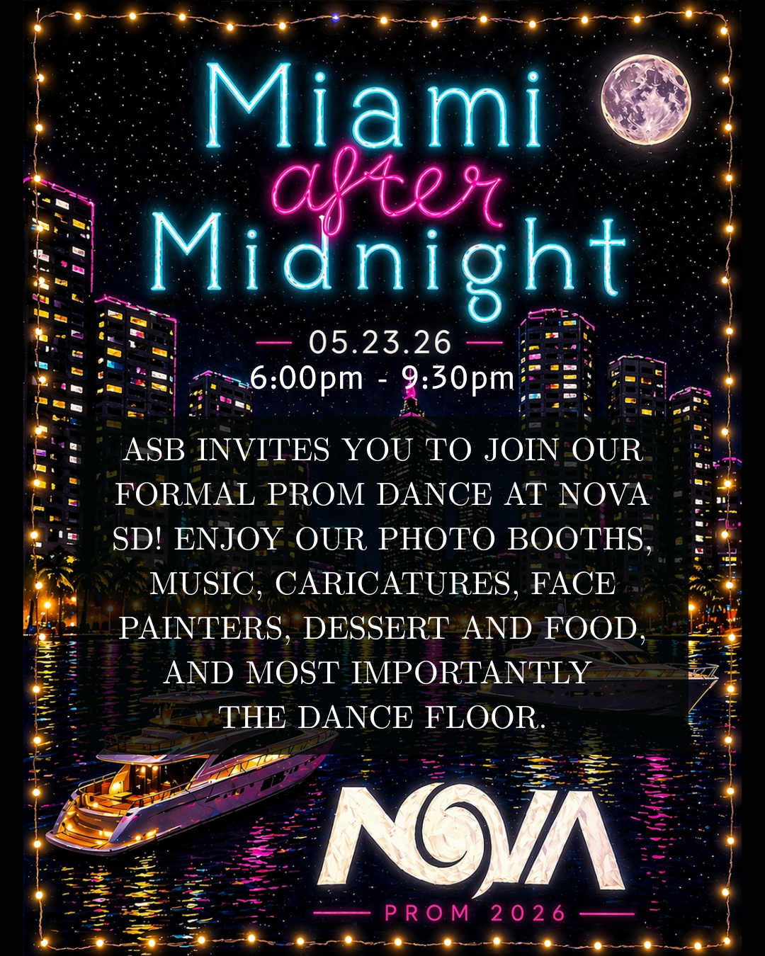 Prom 2026: Miami After Midnight – Event Information and Ticket Sales