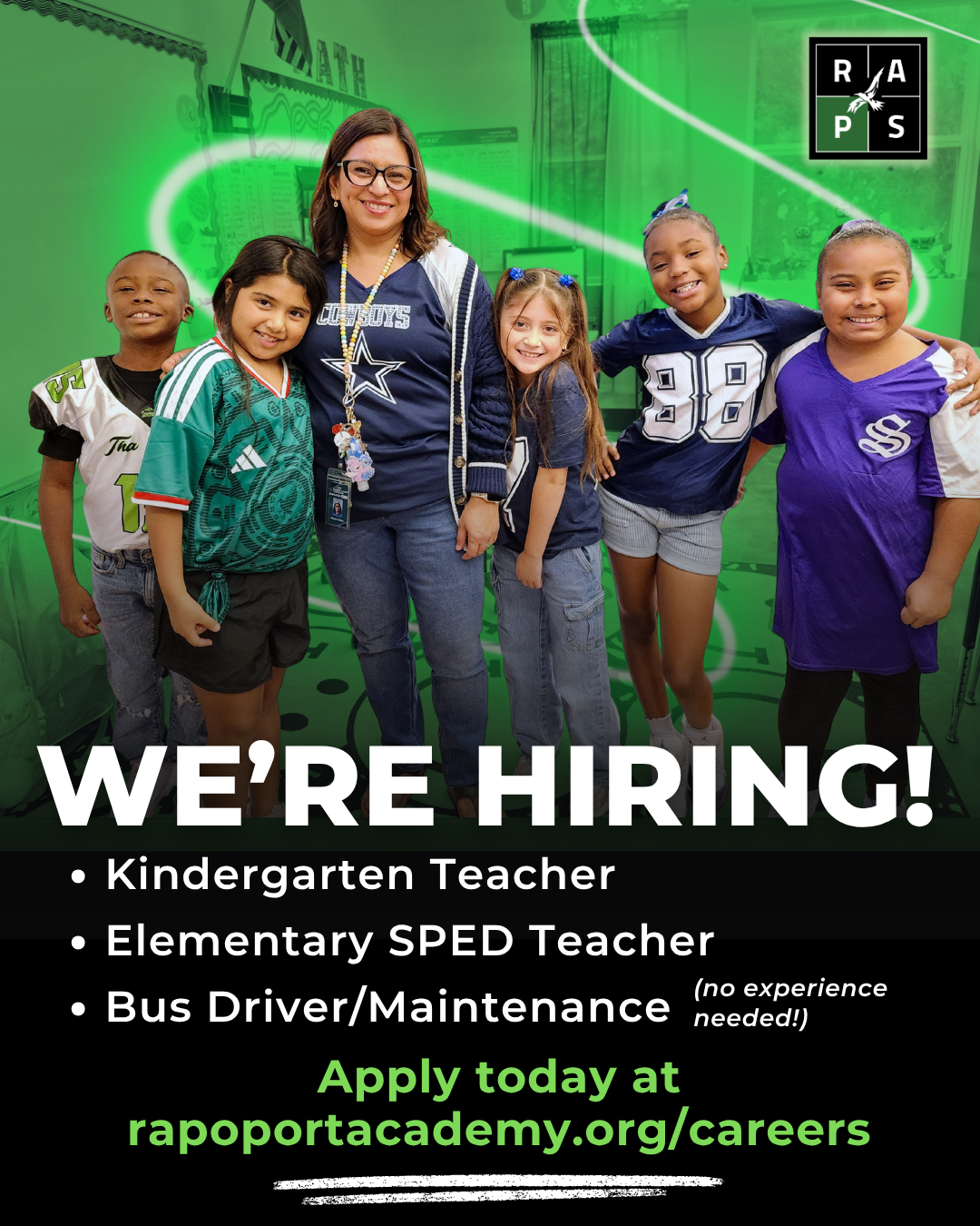 We're Hiring: Three Open Positions for Next School Year!