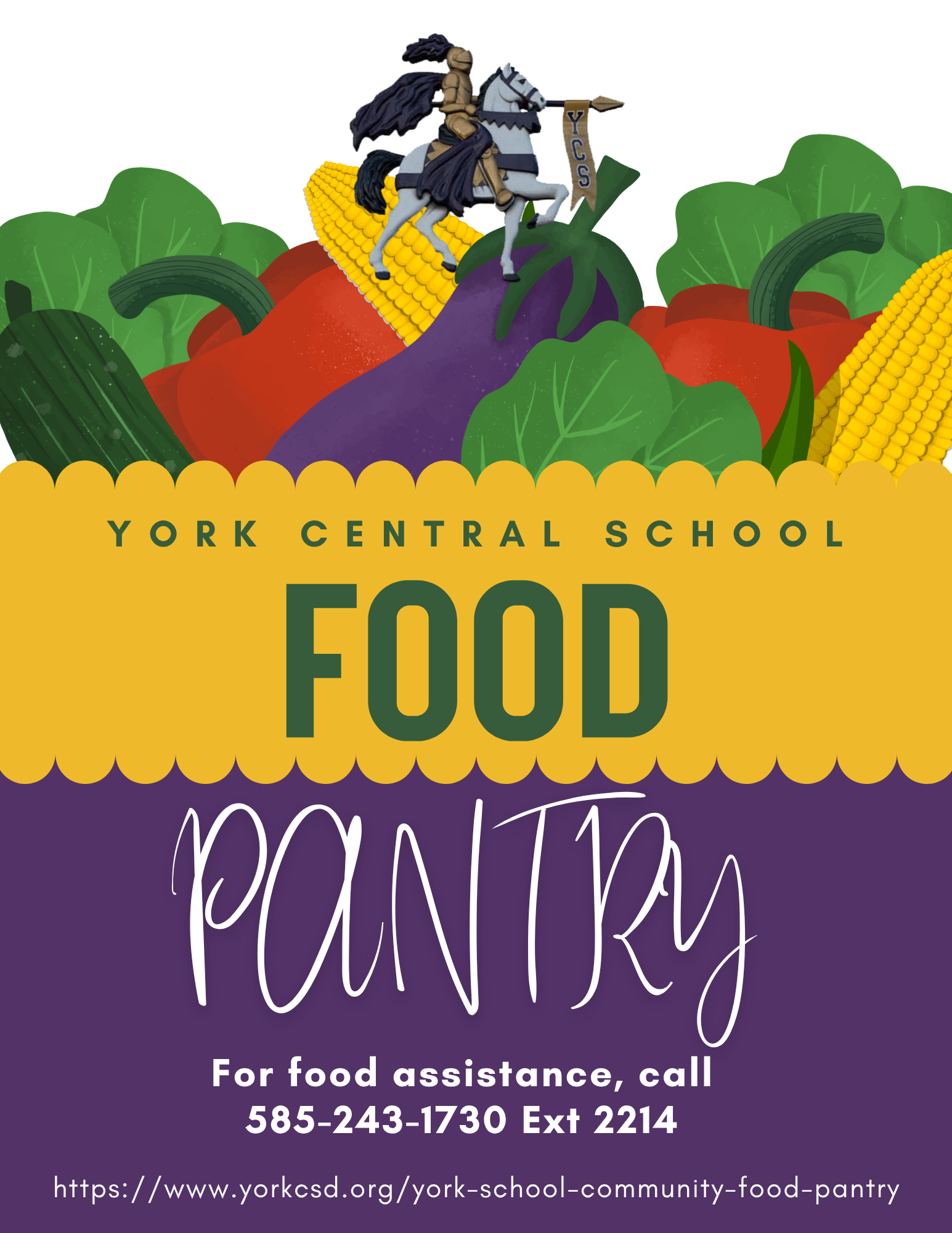 York Central School & Community Food Pantry/Summer Food Resources