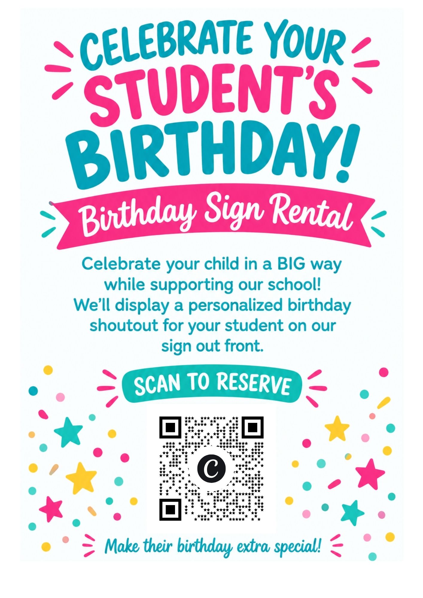 Birthday Sign Rental