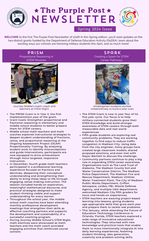 The Purple Post Newsletter: Spring 2026