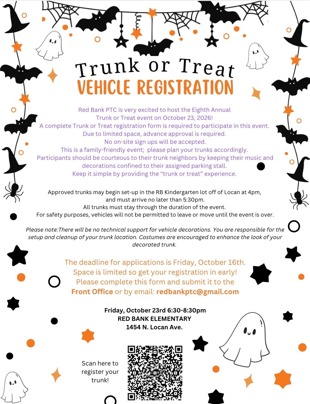 Trunk or Treat-Trunks Needed