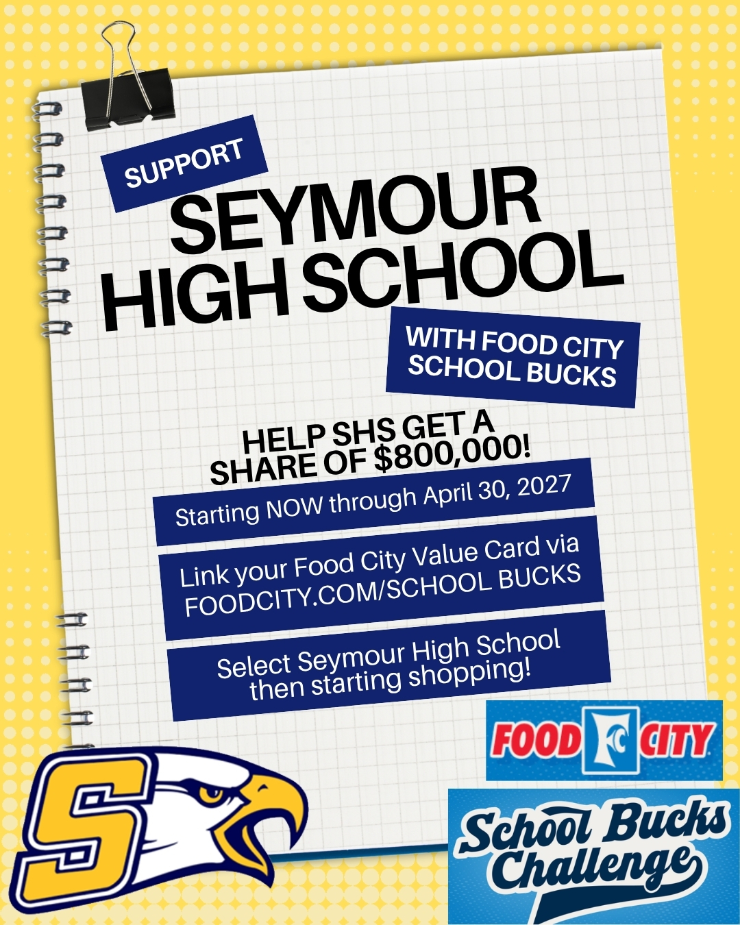 Food City School Bucks Challenge: Support SHS