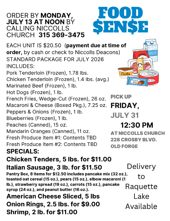 Community News - June Food $EN$E