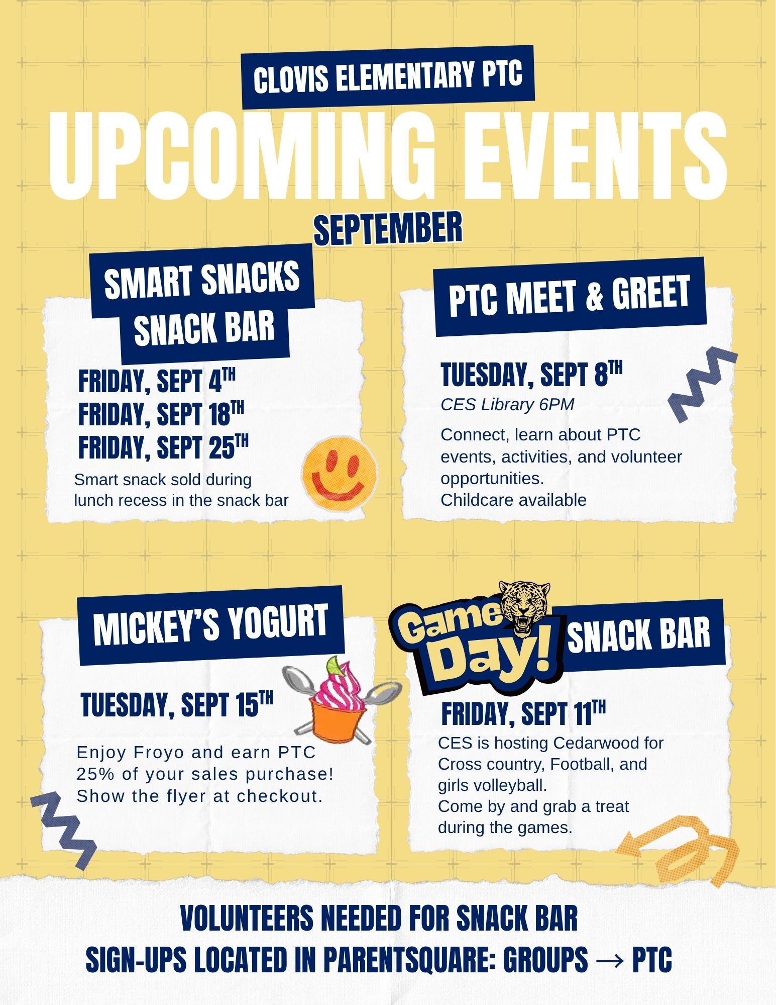 PTC September Events