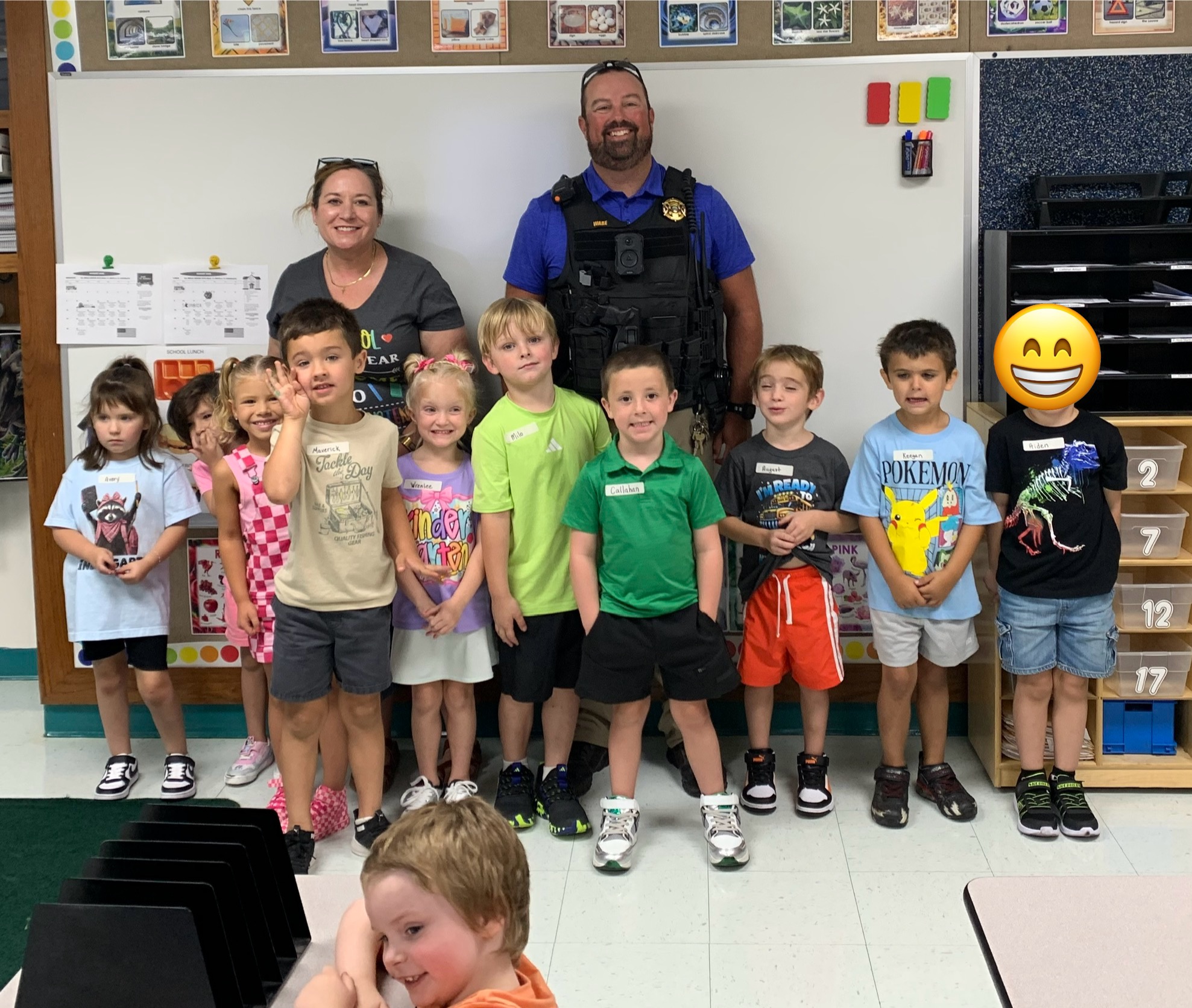 Kindergartners Meet Our SRO: Officer Ware