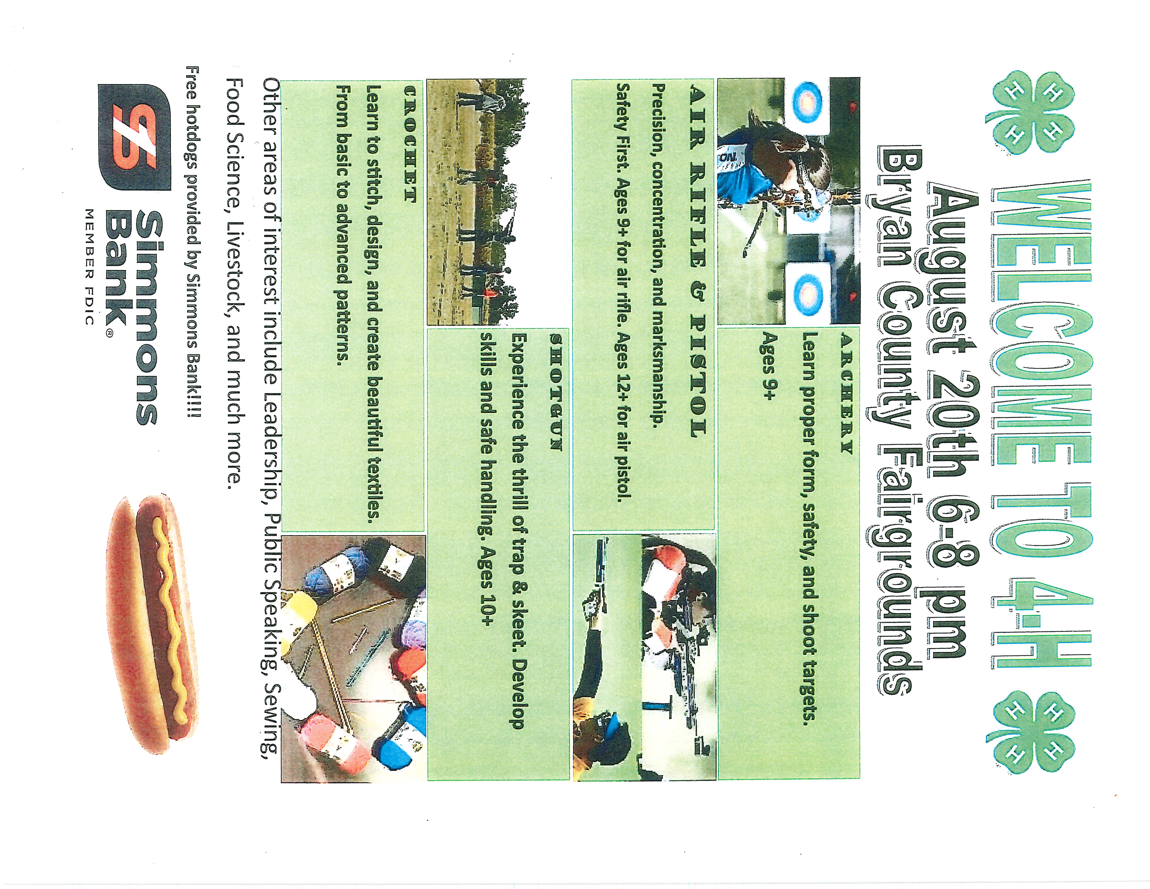 4H Event August 20th
