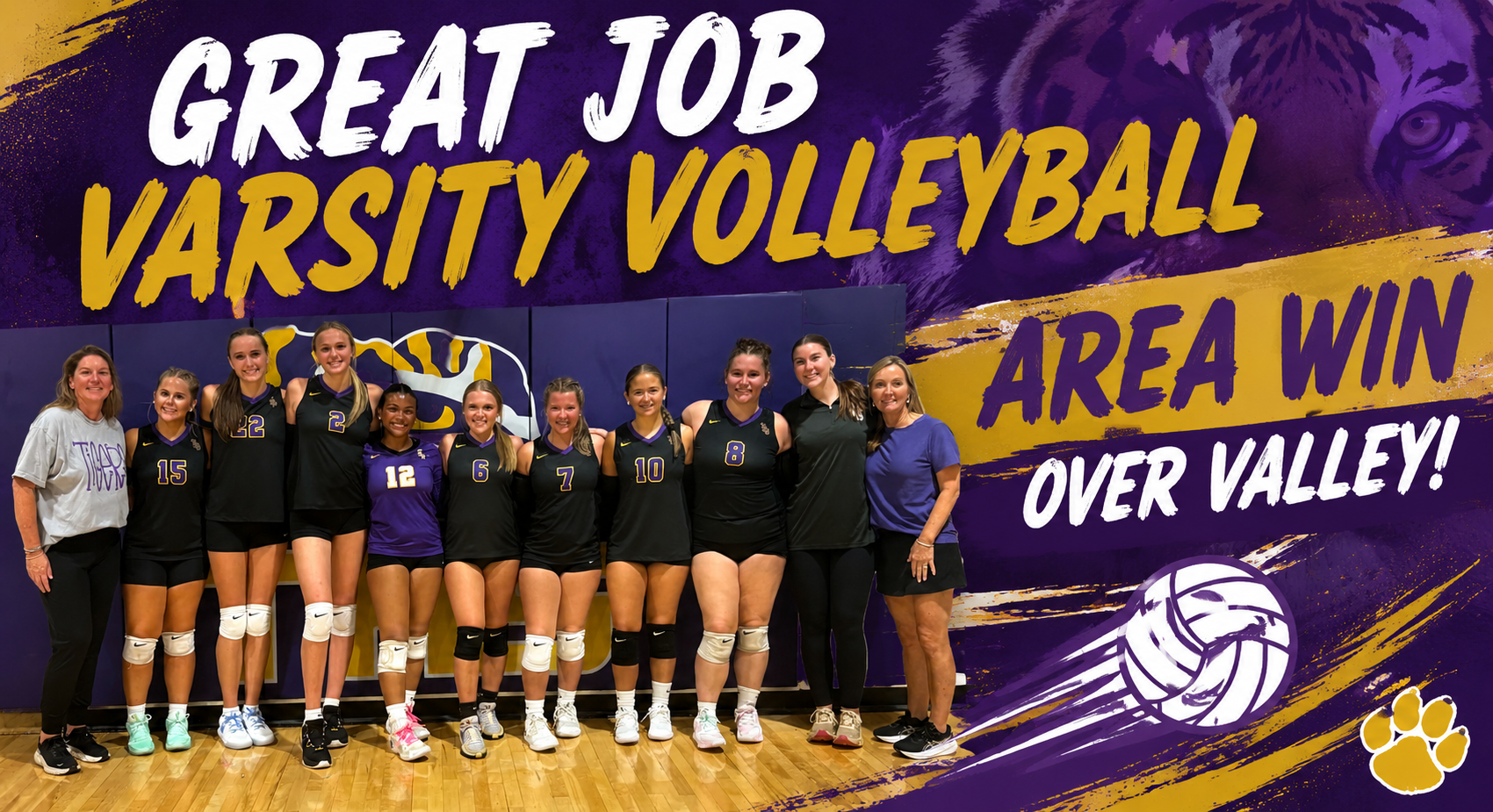 Great Job Varsity Volleyball Team!