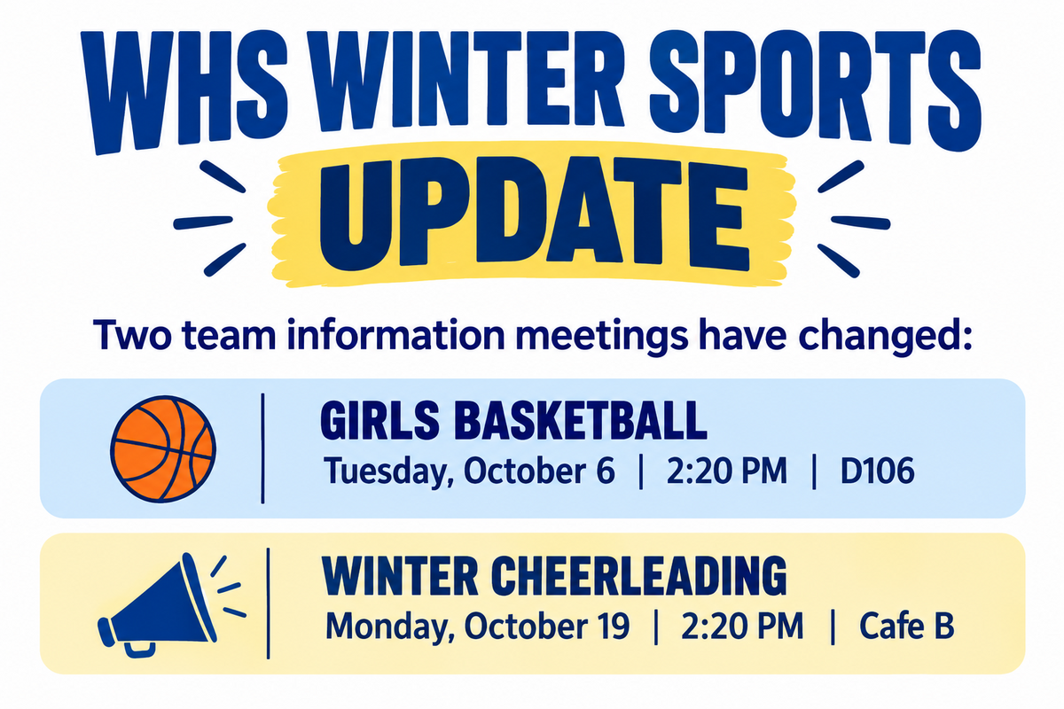 WHS Winter Sports Update ❄️🏀📣
