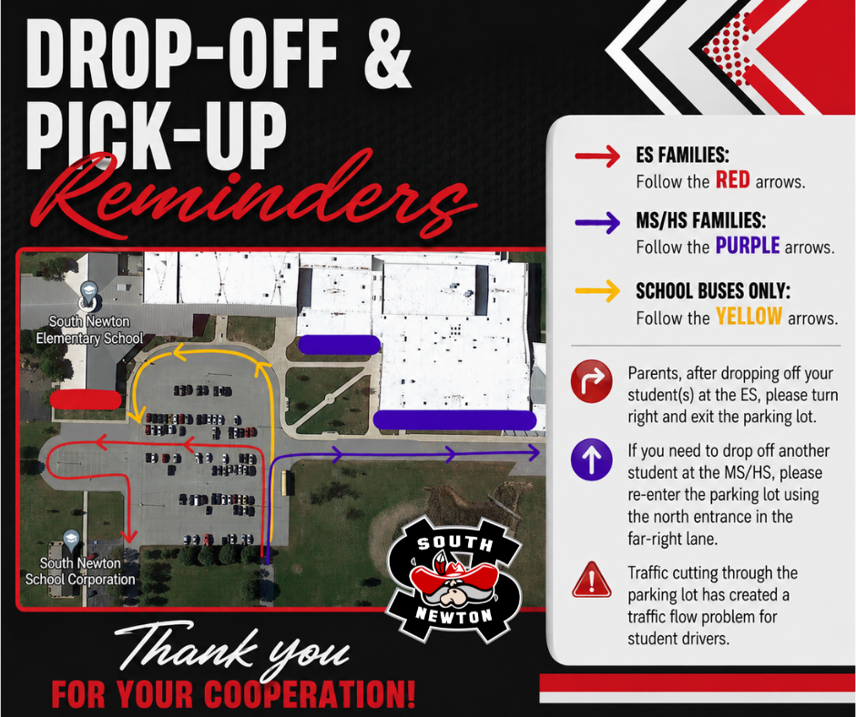 Drop-Off and Pick-Up Reminders!