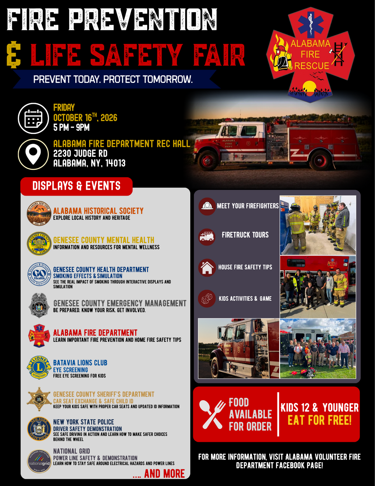 Fire Prevention & Life Safety Fair at Alabama Fire Department