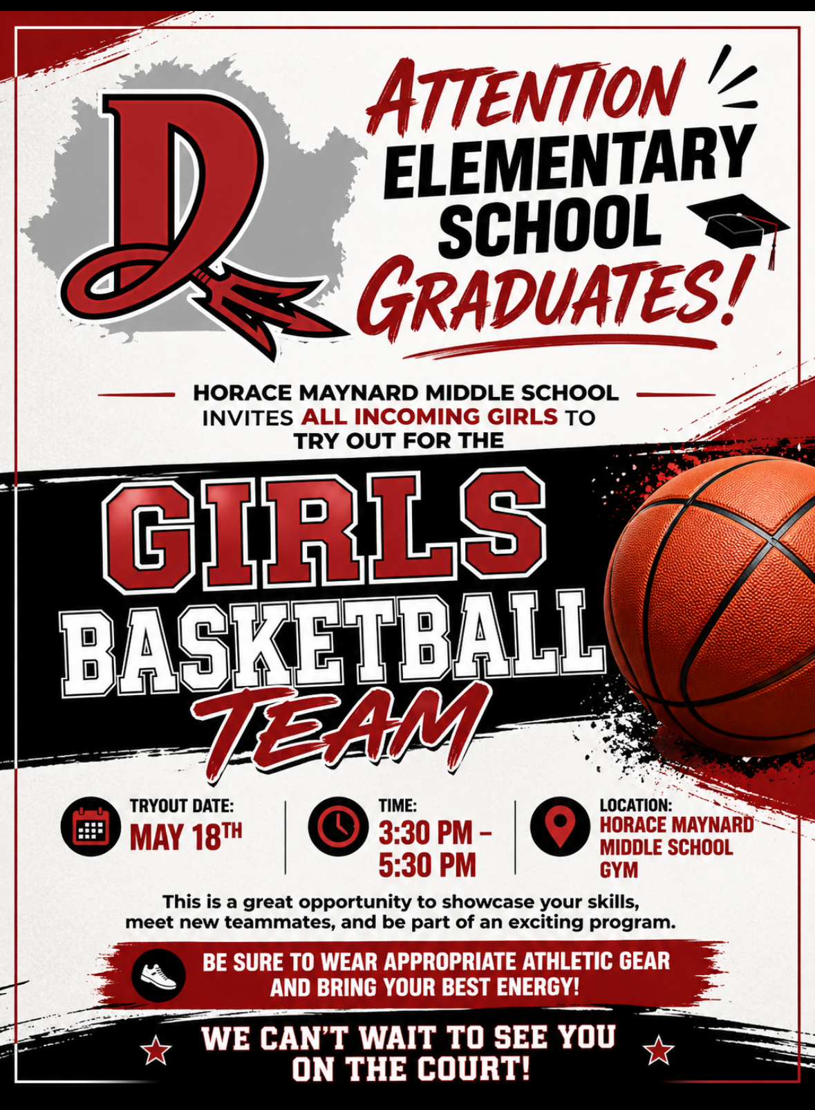 HMMS Girls Basketball Tryouts Upcoming 6th Grade