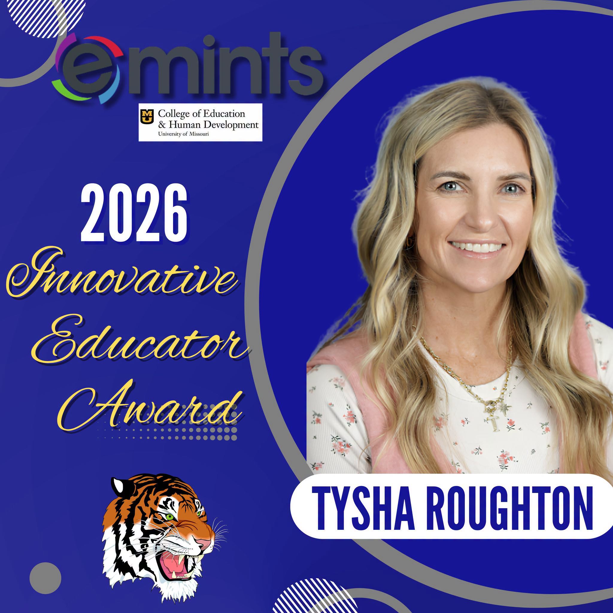 Tysha Roughton Receives the 2026 eMINTS Innovative Educator Award Honor