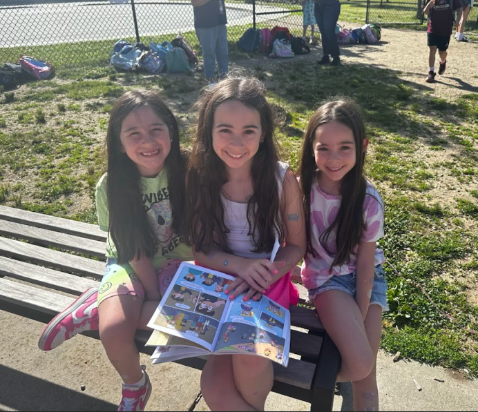 Sisters read during morning recess