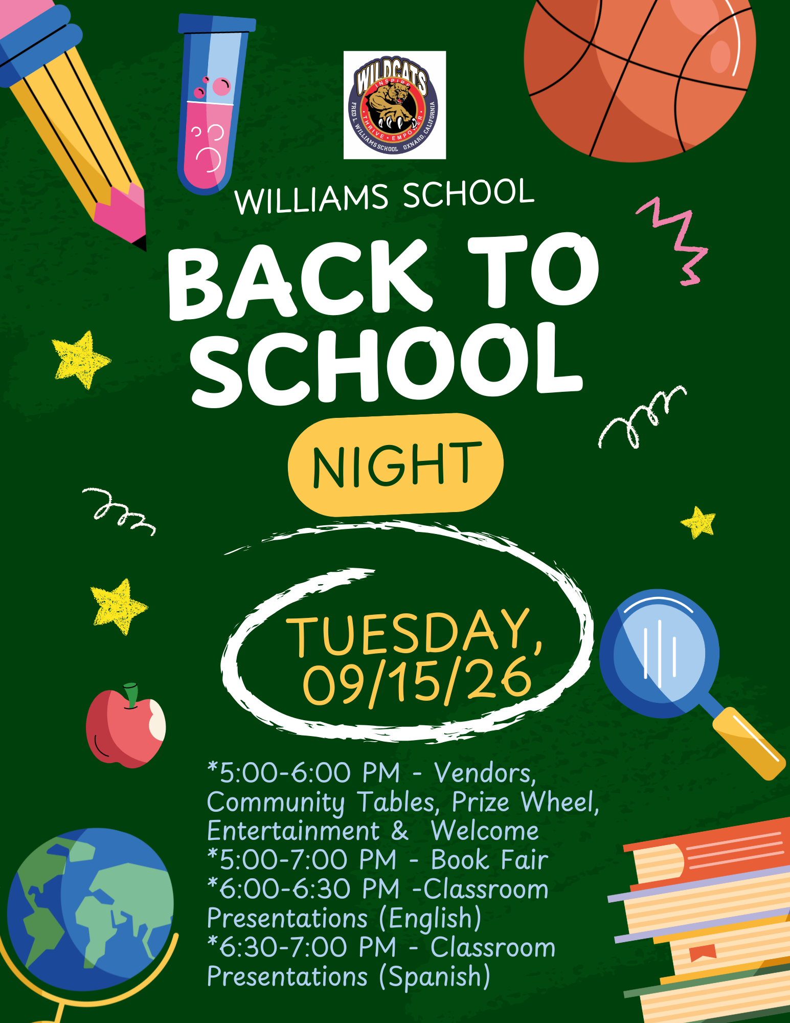 No School on Monday, 09/14/26 - Teacher Training Day