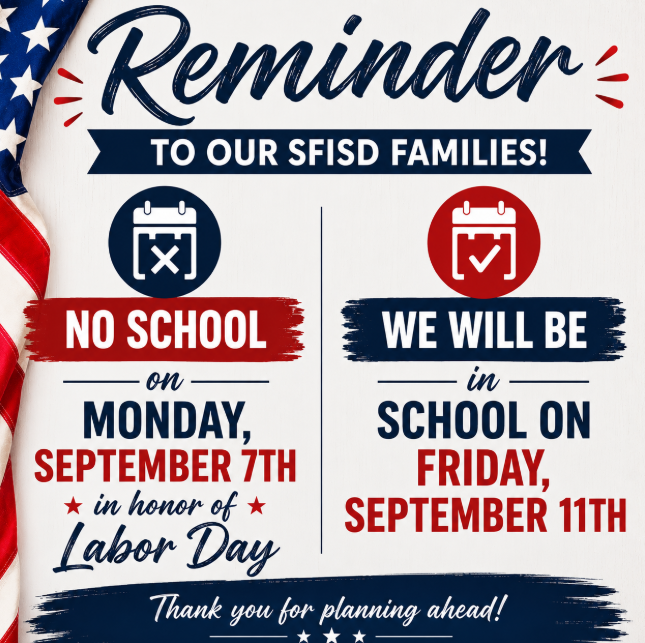 Labor Day Reminder