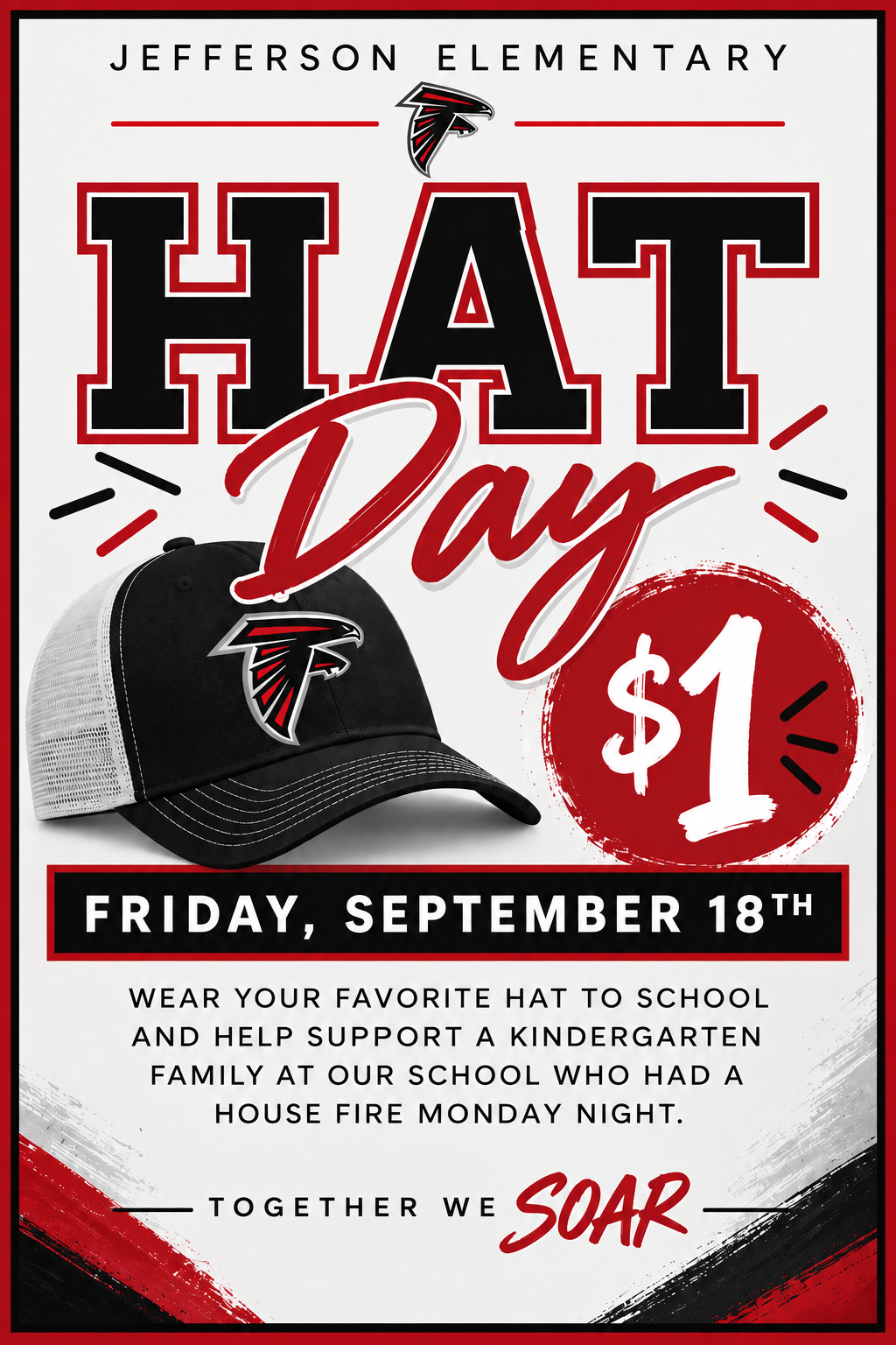 Hat Day Friday $1 for Students 