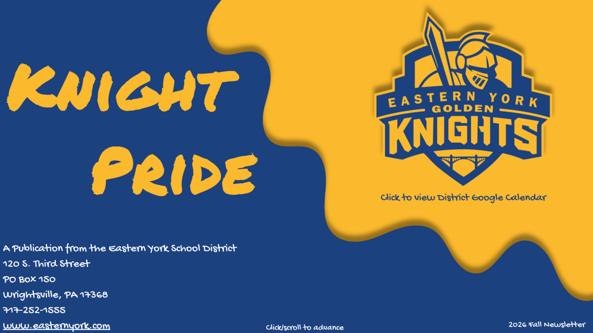 🍂 Fall 2026 Knight Pride Newsletter 🍂