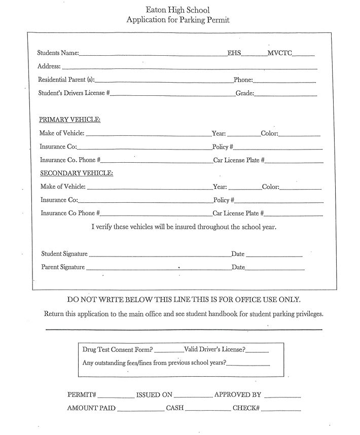 Parking Pass 2026-2027