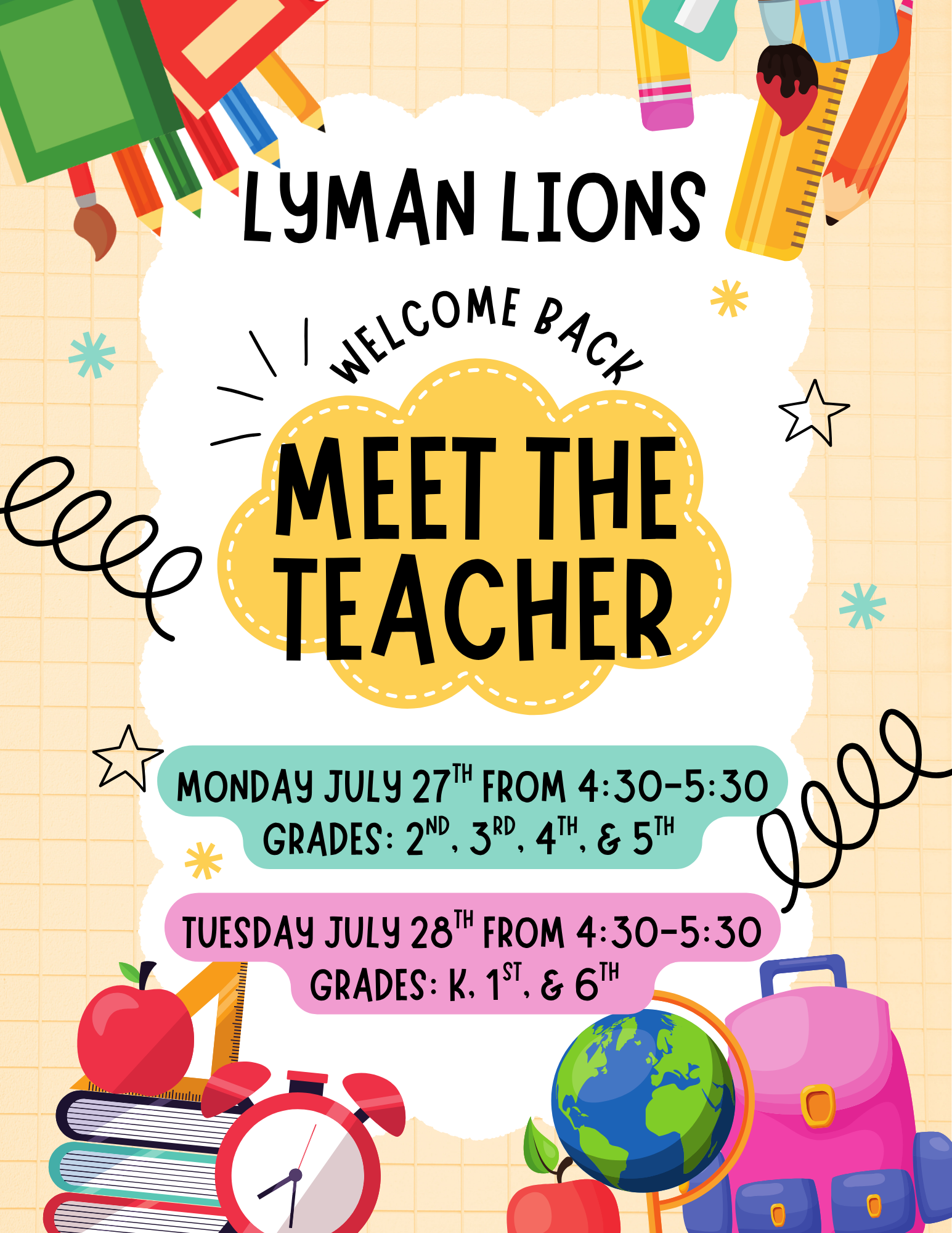 📚🍎 Meet the Teacher is Almost Here! 🦁💙💛