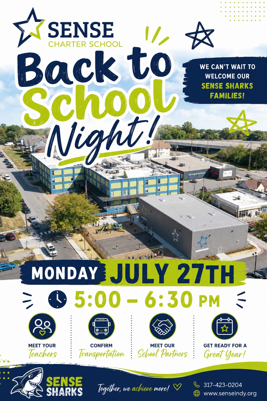 BACK-TO-SCHOOL NIGHT MONDAY, JULY 27TH FROM 5:00PM-6:30PM