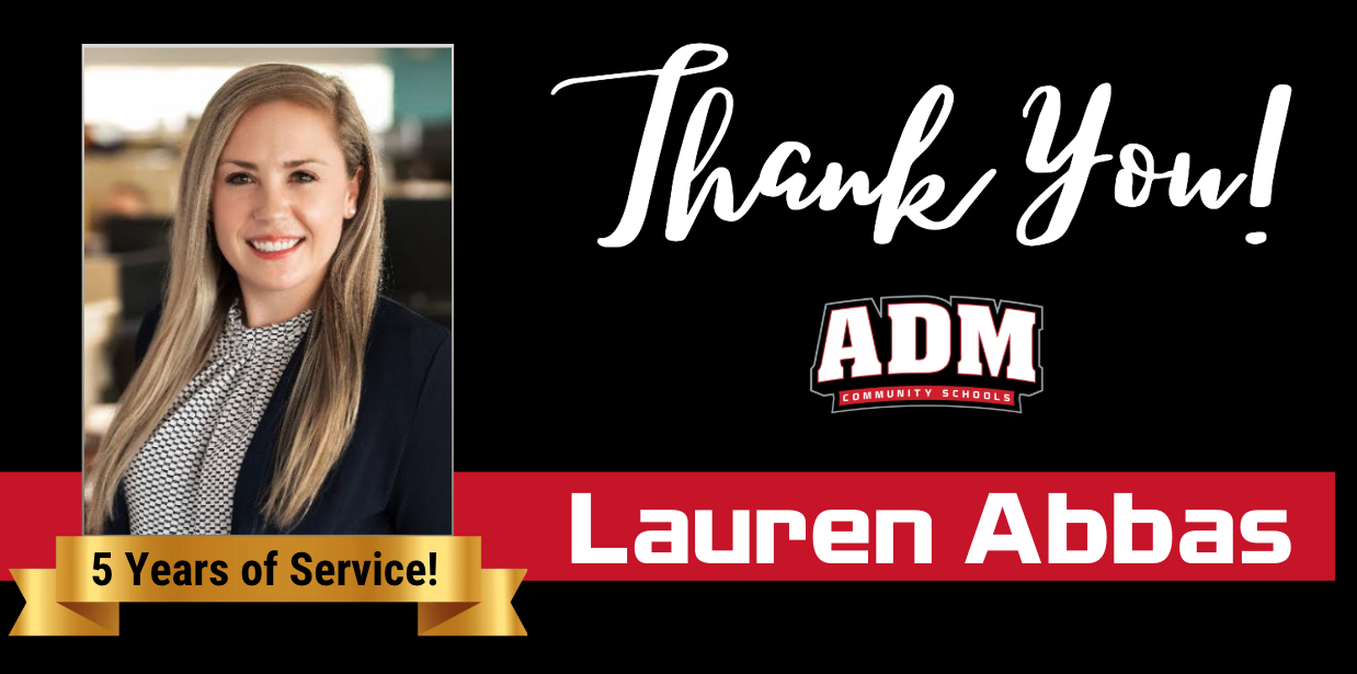 Lauren Abbas ~ 5 Years of Service!