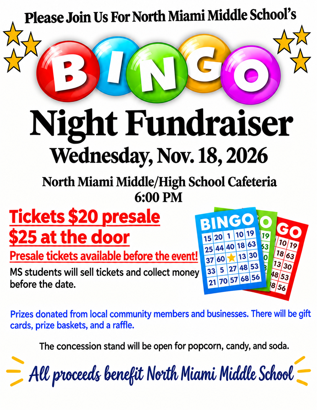 MS BINGO Fundraiser Night 