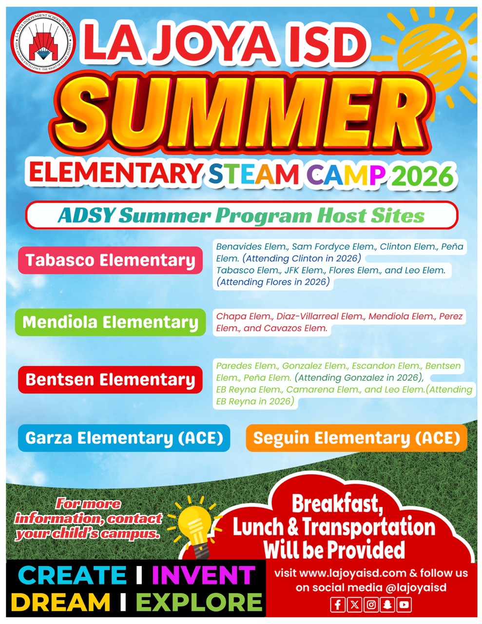 ☀️🎉 Summer Fun Begins TOMORROW at La Joya ISD! 🎉☀️