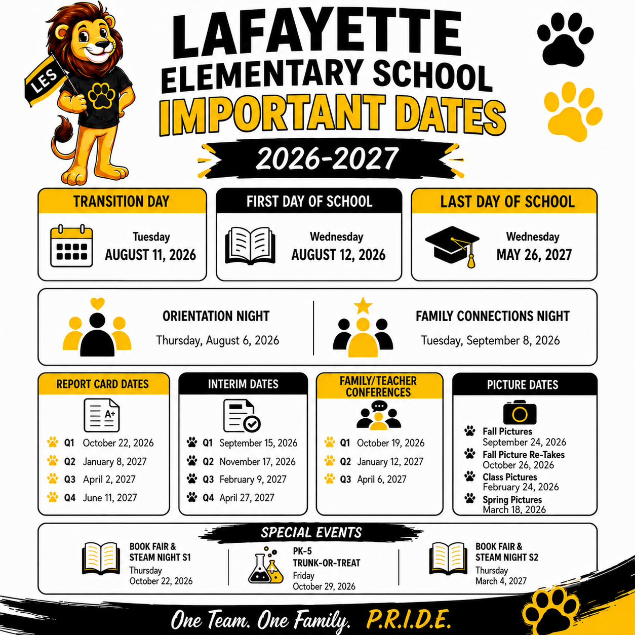 📅 Save the Dates, Lafayette Lions! 🦁💛🖤
