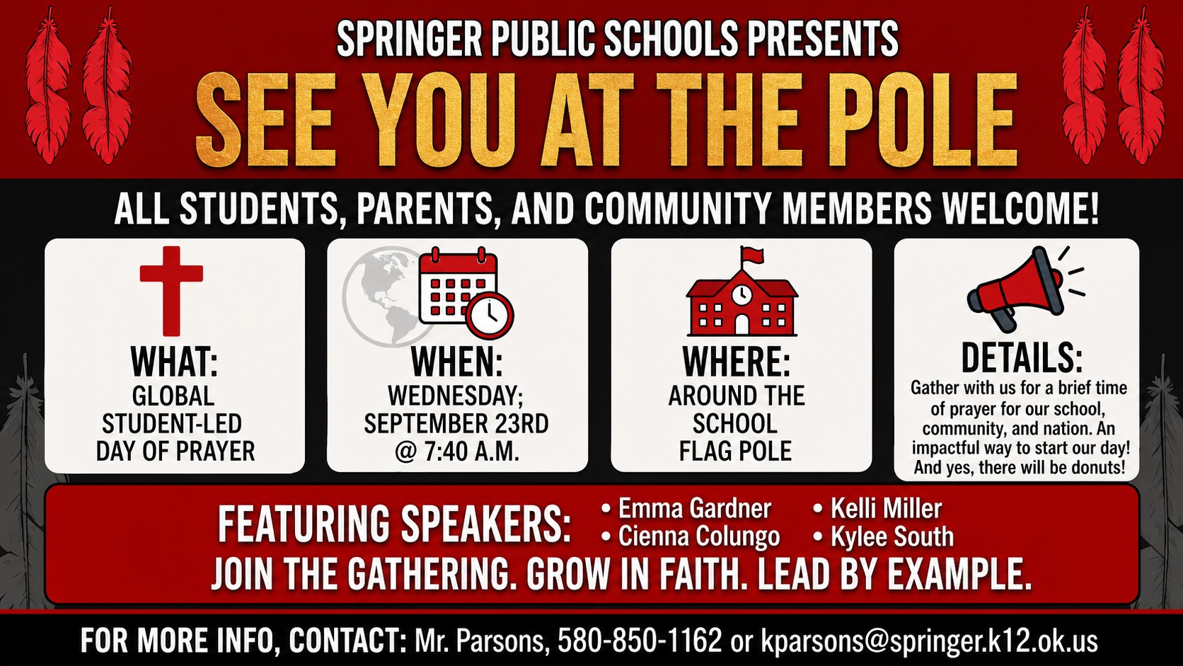 See You At The Pole September 23rd