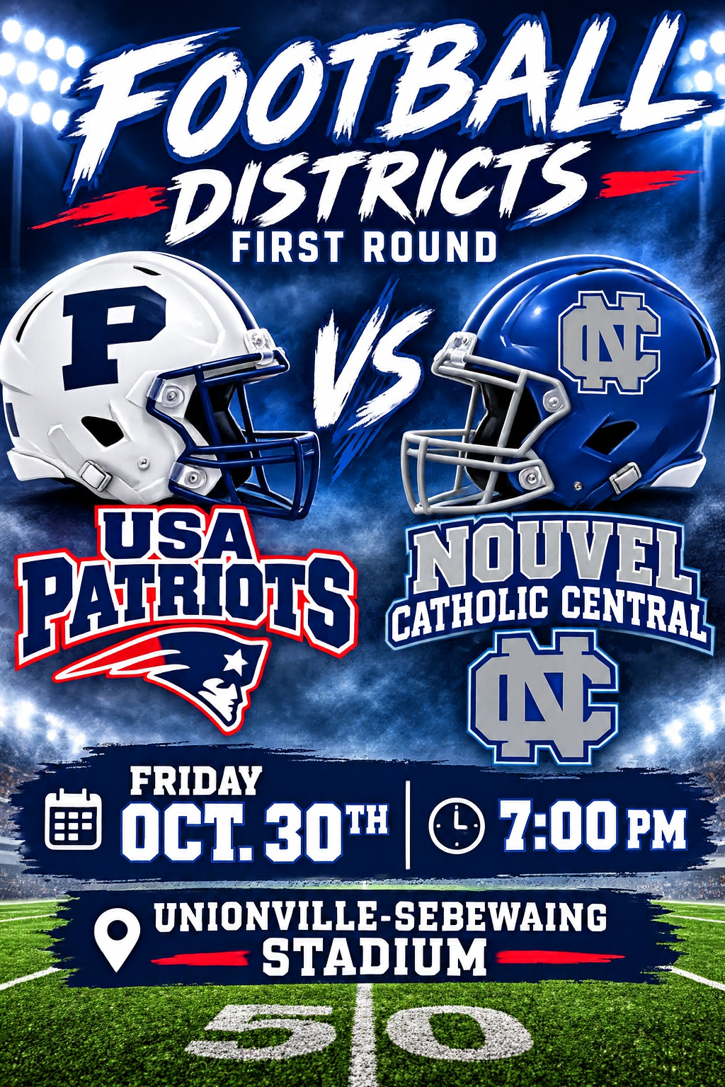 Football Playoffs First Round of Districts