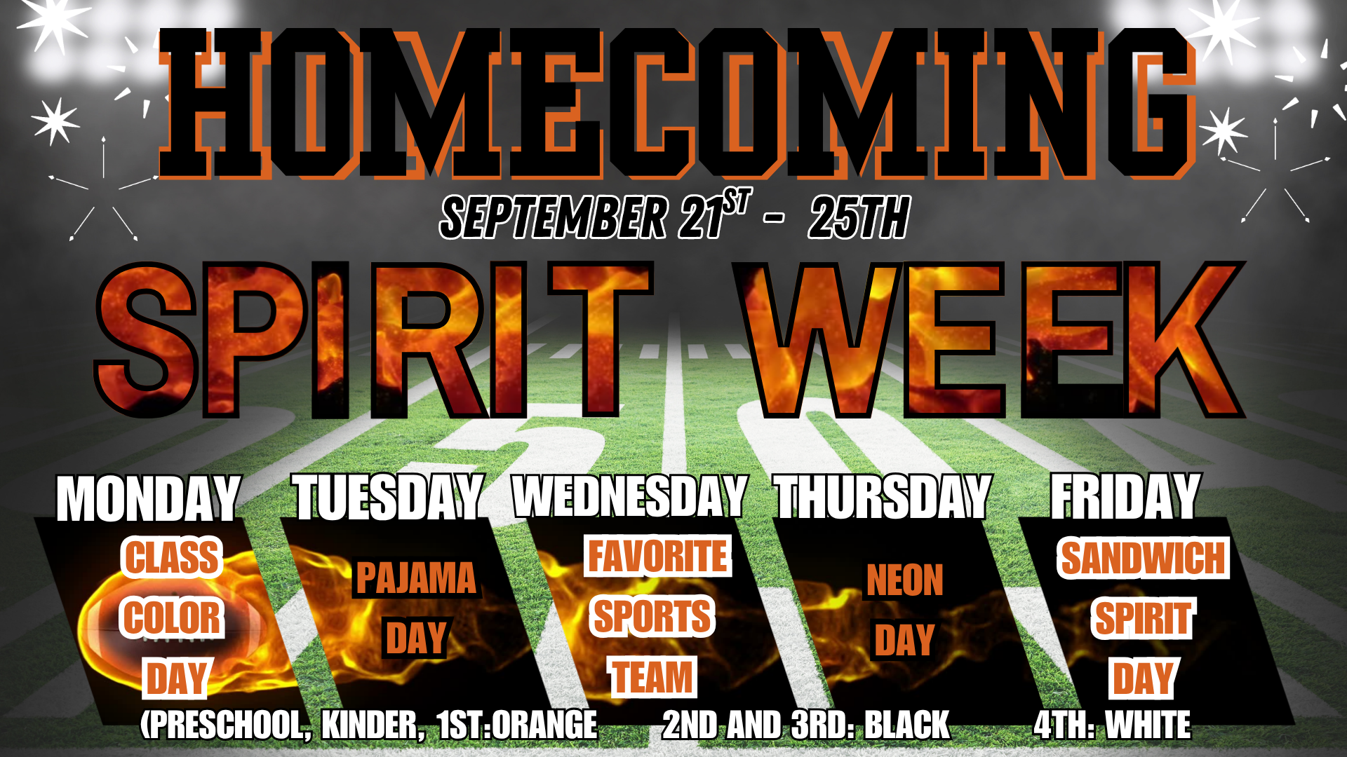Homecoming Week is coming up! 