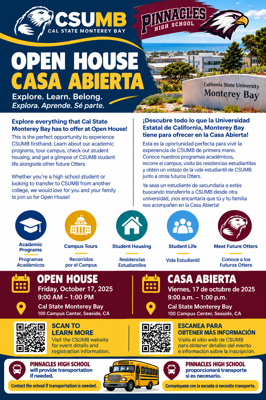 CSUMB Open House Field Trip